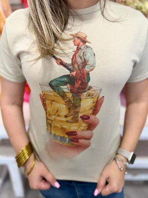 COWBOY IN A CUP TEE