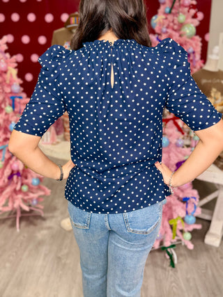 AMINA POLKA DOT TOP