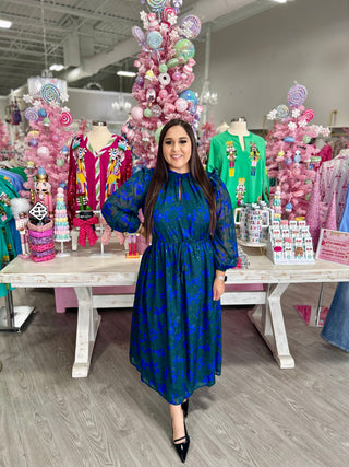 DORIS FLORAL MIDI DRESS