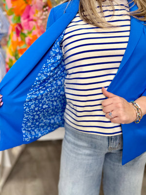 MADDIE ROYAL BLUE BLAZER