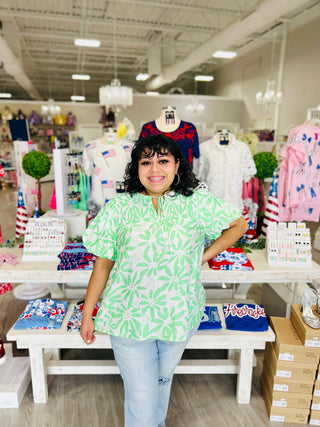 JENNA NEON MINT TOP