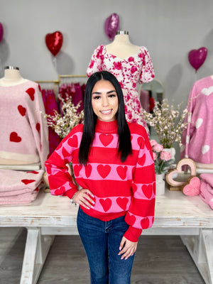 LULU HEART SWEATER