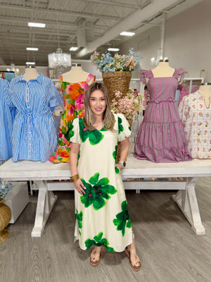 GINA BIG FLORAL DRESS