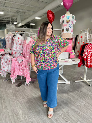 ANNIE FLORAL TOP