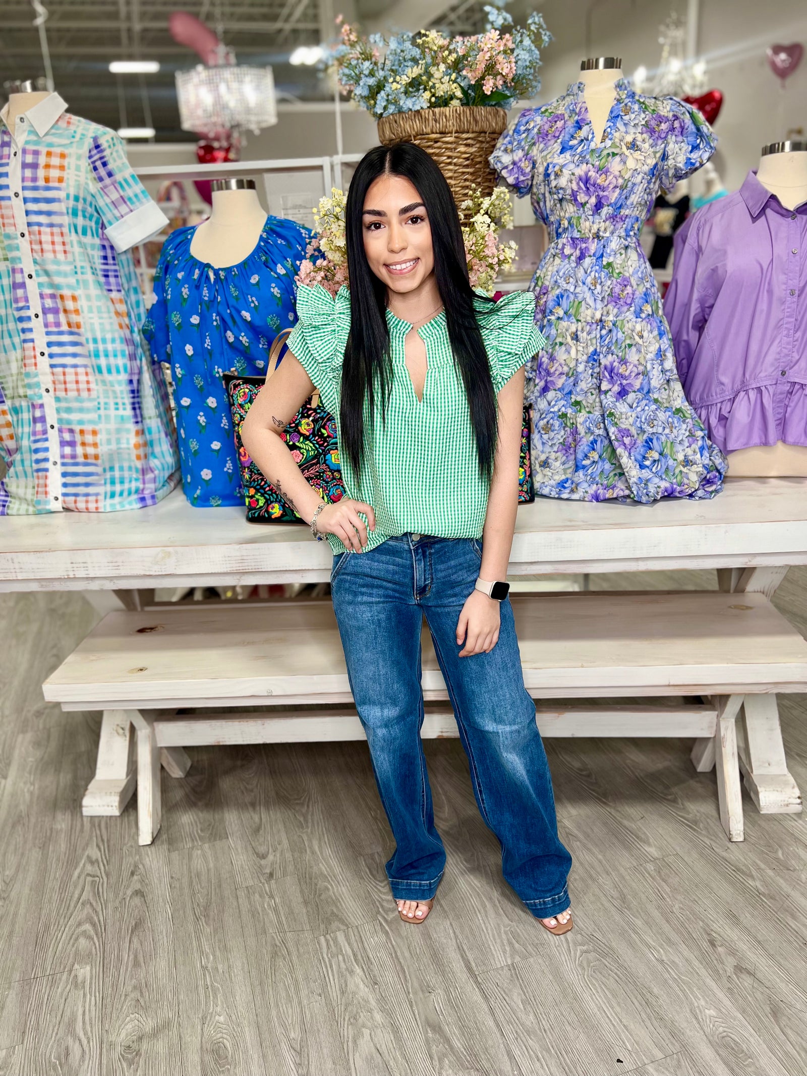 MAKAYLA HW DOUBLE BUTTON WIDE LEG