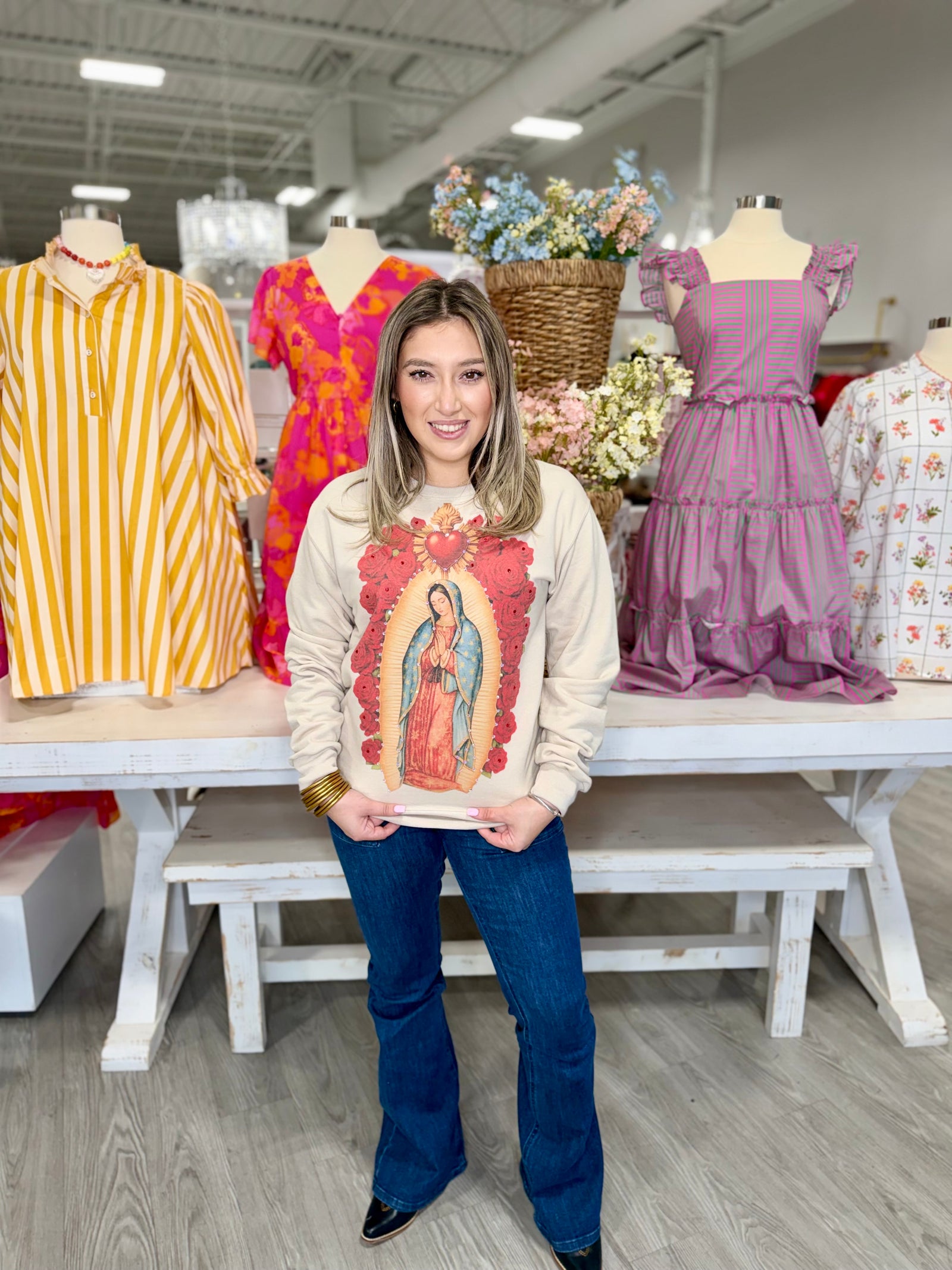 OUR LADY BLING SWEATER