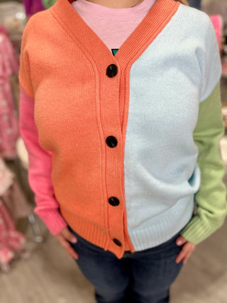 HAILEE MULTI COLOR CARDIGAN