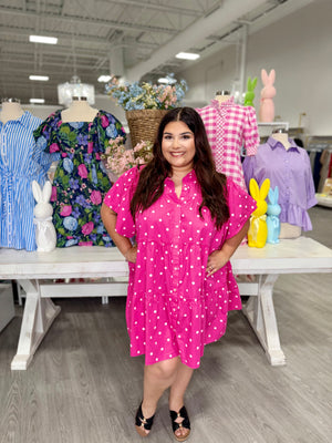 STELLA POLKA DOT PINK DRESS