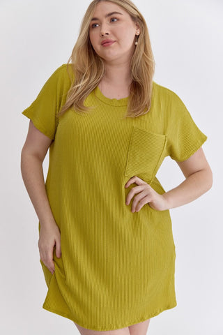ELLA RIBBED MIDI DRESS