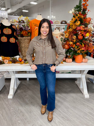 Birdie Top- Brown