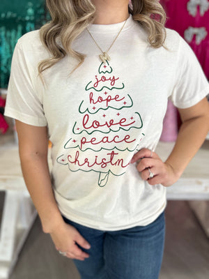 JOY HOPE LOVE TREE TEE