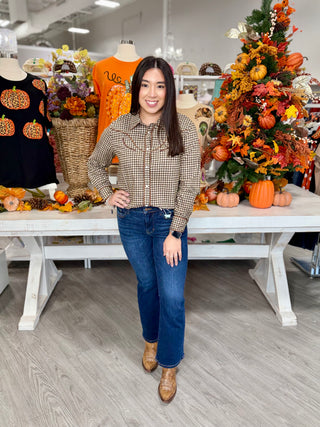 Birdie Top- Brown