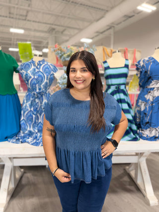 DARCY DENIM TOP