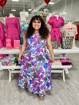 PURPE FLORAL DRESS