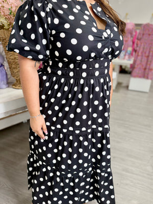 CELINE POLKA DOT DRESS