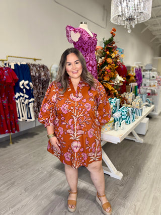 JENNIFER RUST FLORAL DRESS