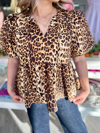 ALMA LEOPARD TOP