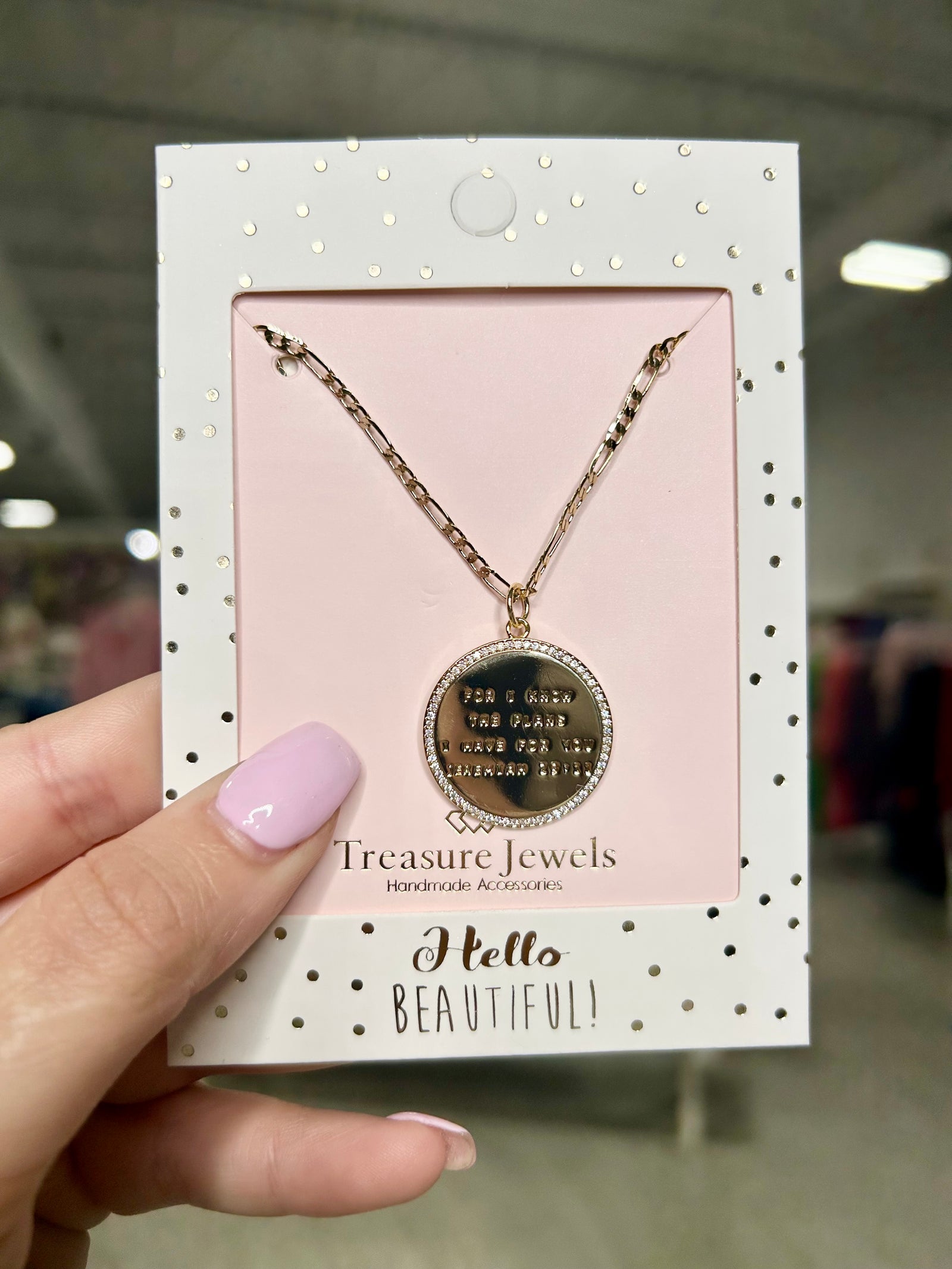 Jeremiah 29:11 Gold Necklace