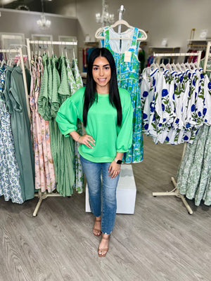 SELMA APPLE GREEN TOP