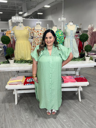 KINSLEY SAGE DRESS