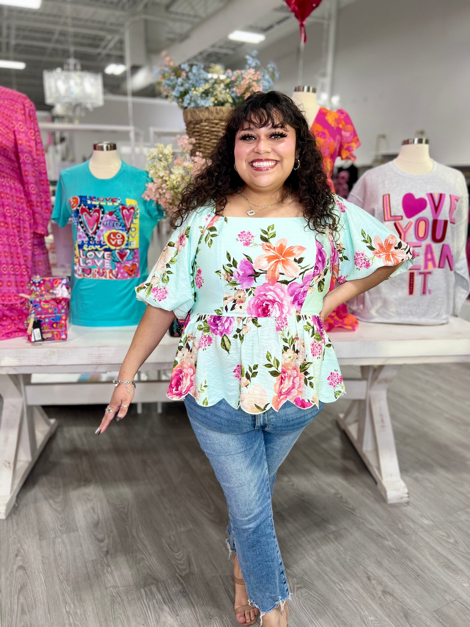 DENISE FLORAL TOP