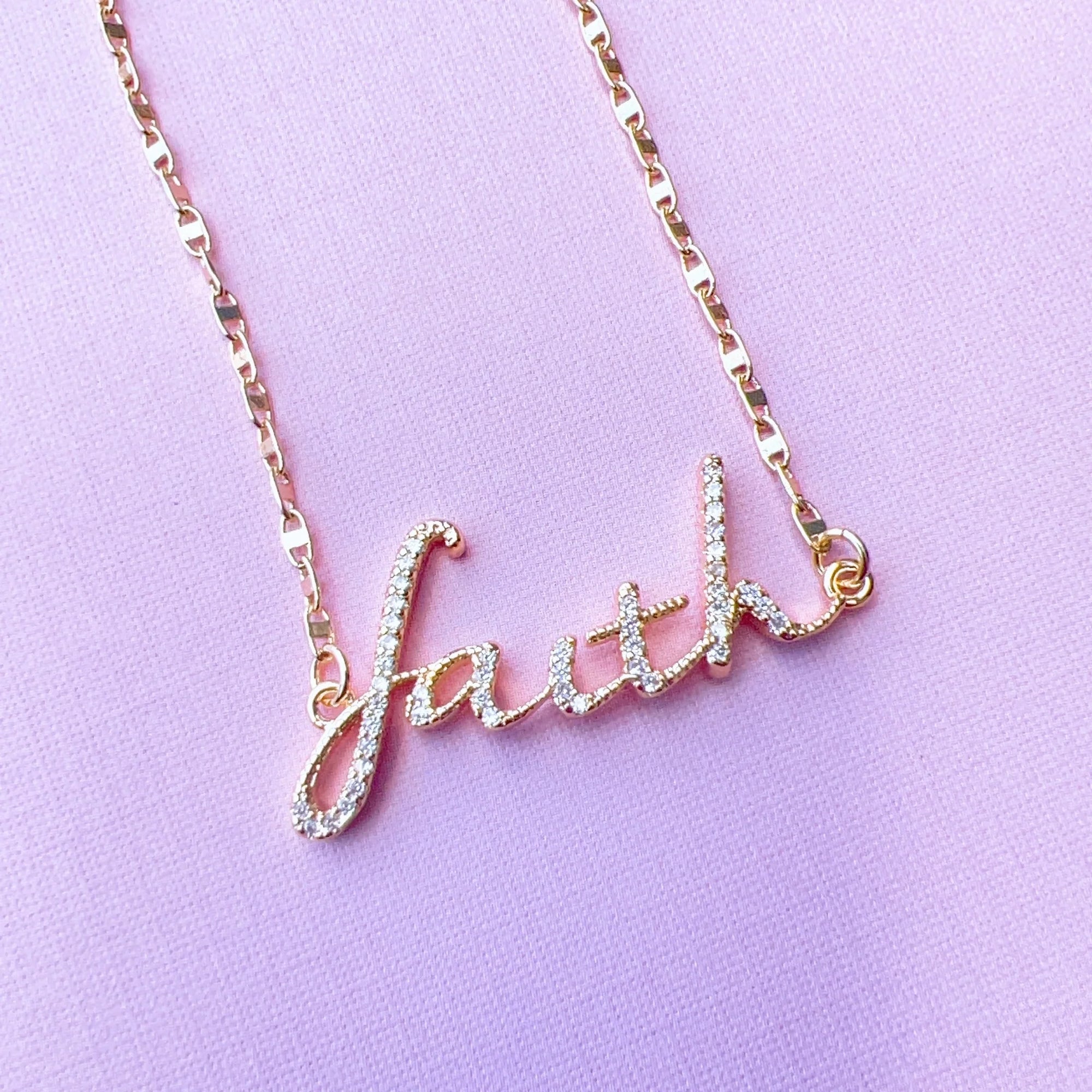 FAITH GOLD TREASURE JEWELS NECKLACE