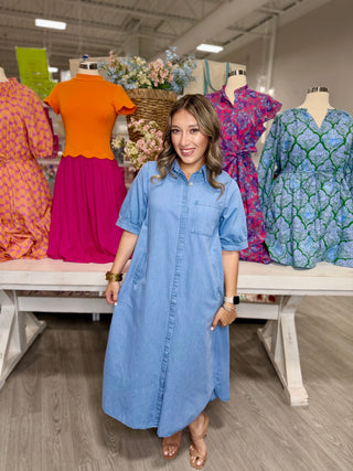BETHANY DENIM DRESS