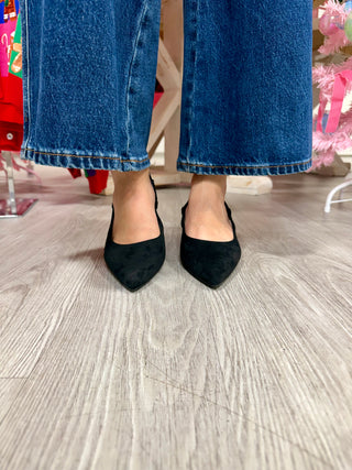 CORKYS Kit N Caboodle Black Faux Suede
