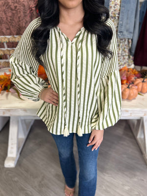 TAMERA OLIVE TOP