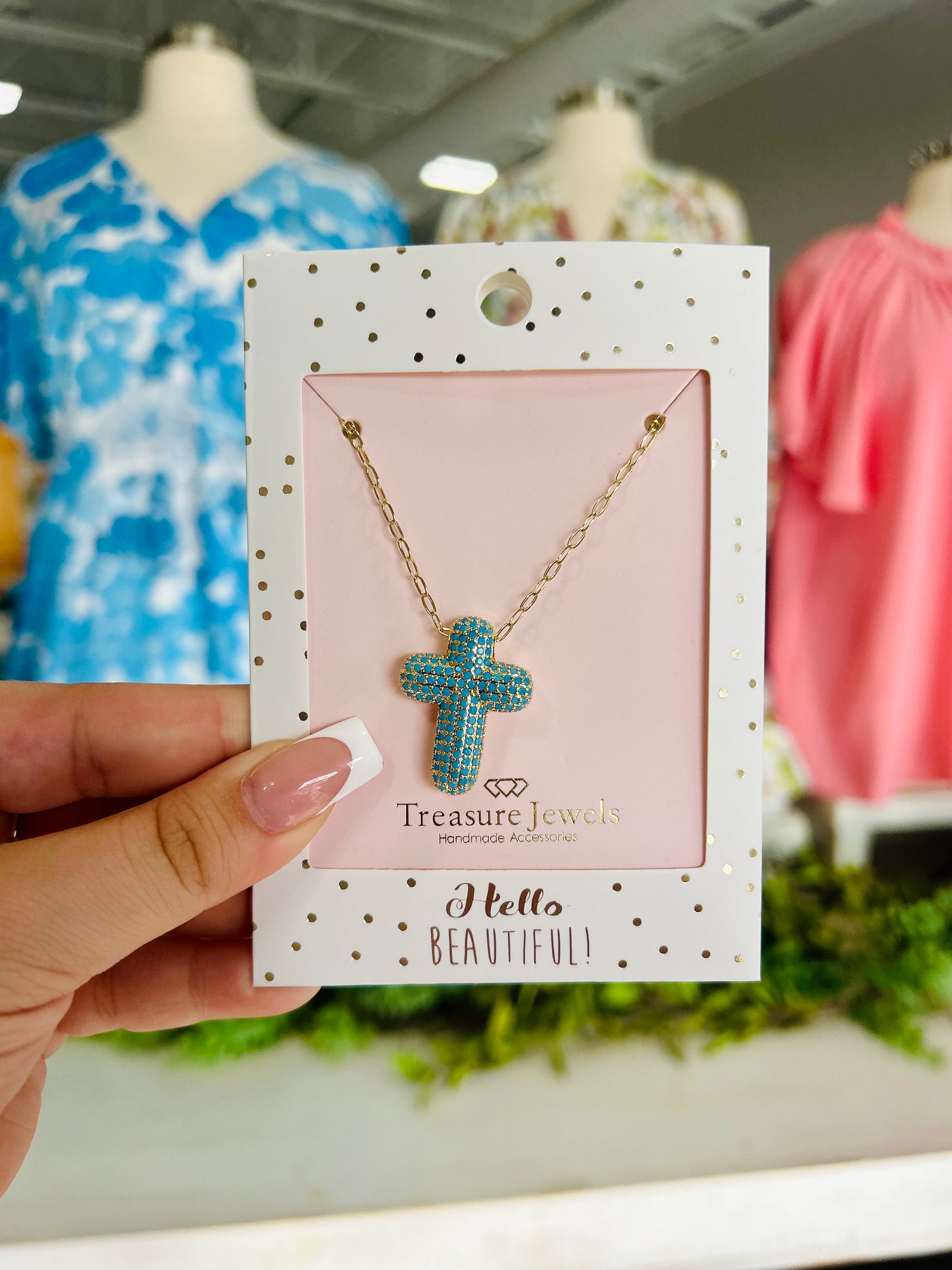 FAITHFUL GLOW TURQUOISE NECKLACE