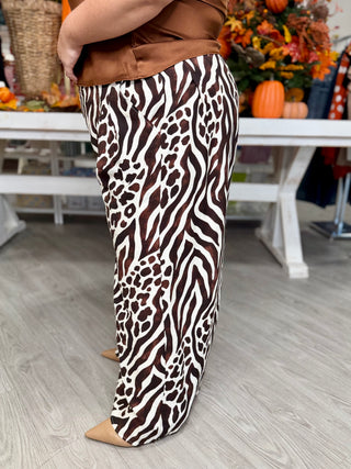 KRISTIN MIX ANIMAL PANTS
