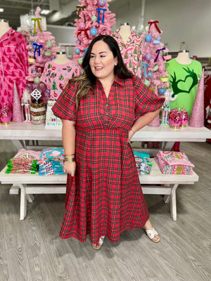 NICOLETTE PLAID DRESS