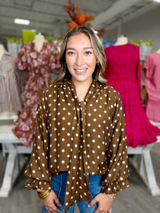 ALMA POLKA DOT TOP