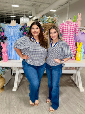AUDREY GINGHAM TOP