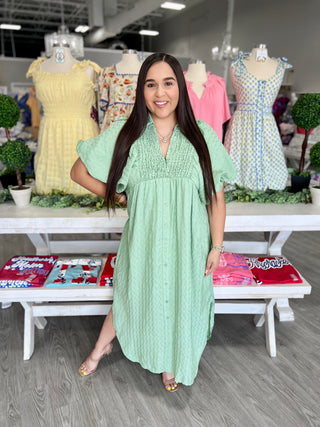 KINSLEY SAGE DRESS