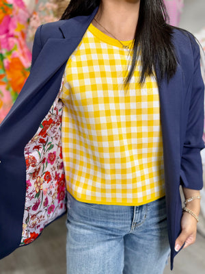 LIZ NAVY BLAZER