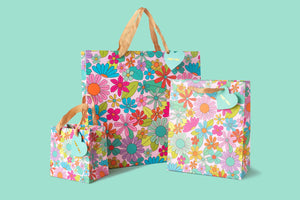 FLOWER GARDEN MED GIFT BAG