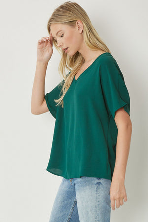 FOREST GREEN BASIC TOP