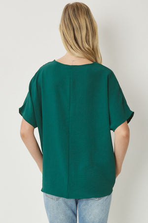 FOREST GREEN BASIC TOP