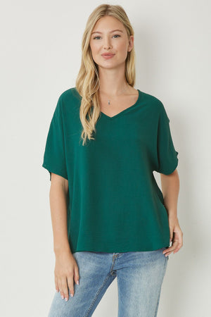 FOREST GREEN BASIC TOP