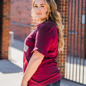 FRIDAY NIGHT LIGHTS MAROON TEE