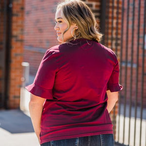 FRIDAY NIGHT LIGHTS MAROON TEE