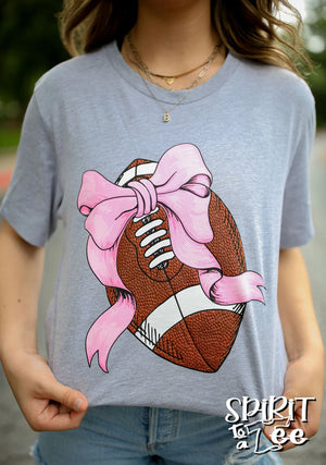 FOOTBALL WITH BOW TEE