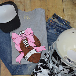 FOOTBALL WITH BOW TEE