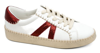 CORKYS FRIEND ZONE WHITE BURGUNDY SNEAKERS