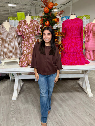 CAROLINE BROWN SWEATER