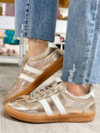 HEADS UP- GOLD METALLIC SNEAKERS