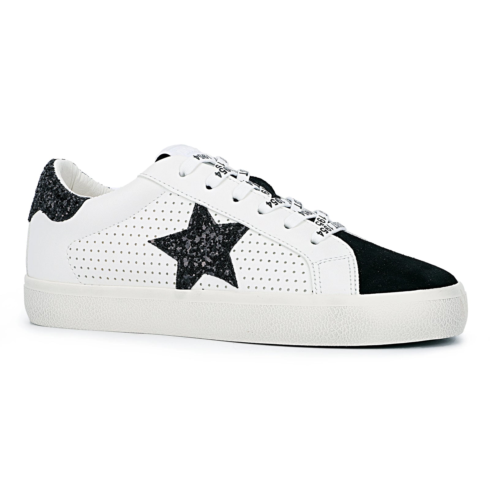 VINTAGE HAVANA GADOL WHITE BLACK GLITTER SNEAKER