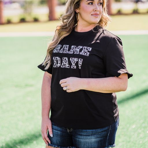 GAME DAY SPIRIT TEE BLACK