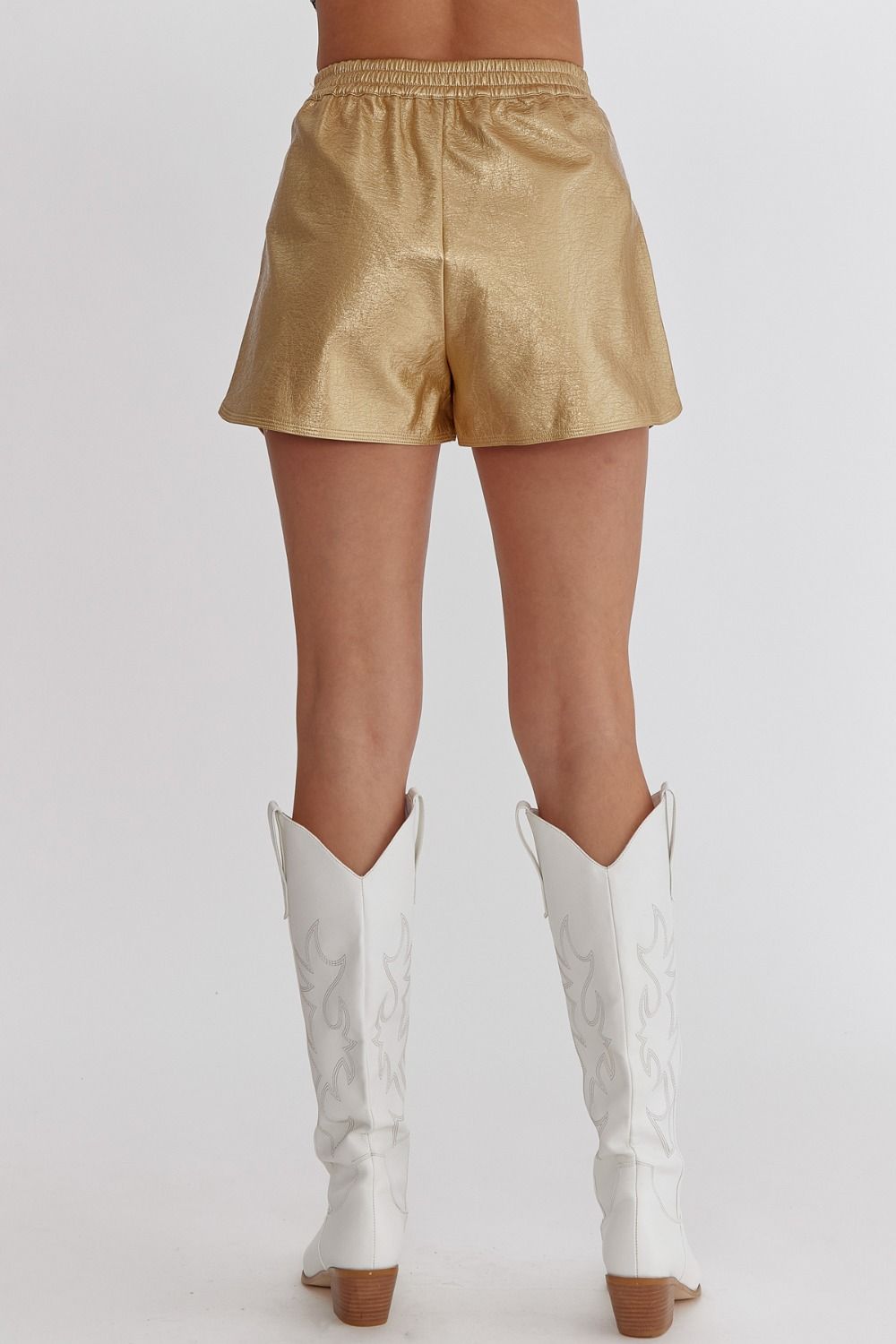 GRACE GOLD METALLIC SHORTS